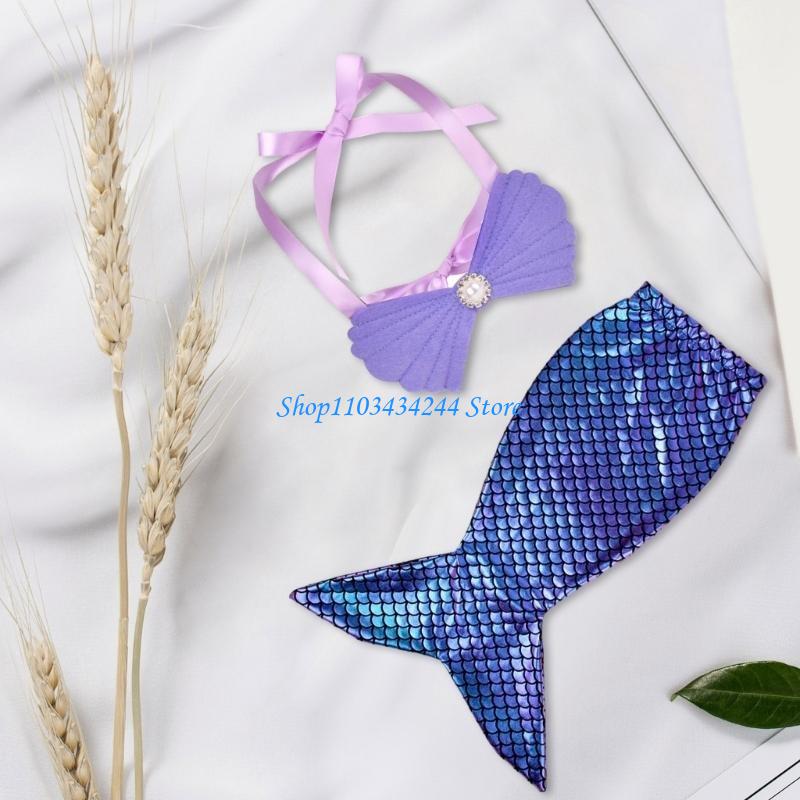 Infant Photography Props Outfit - Trang phục đuôi áo ngực cho