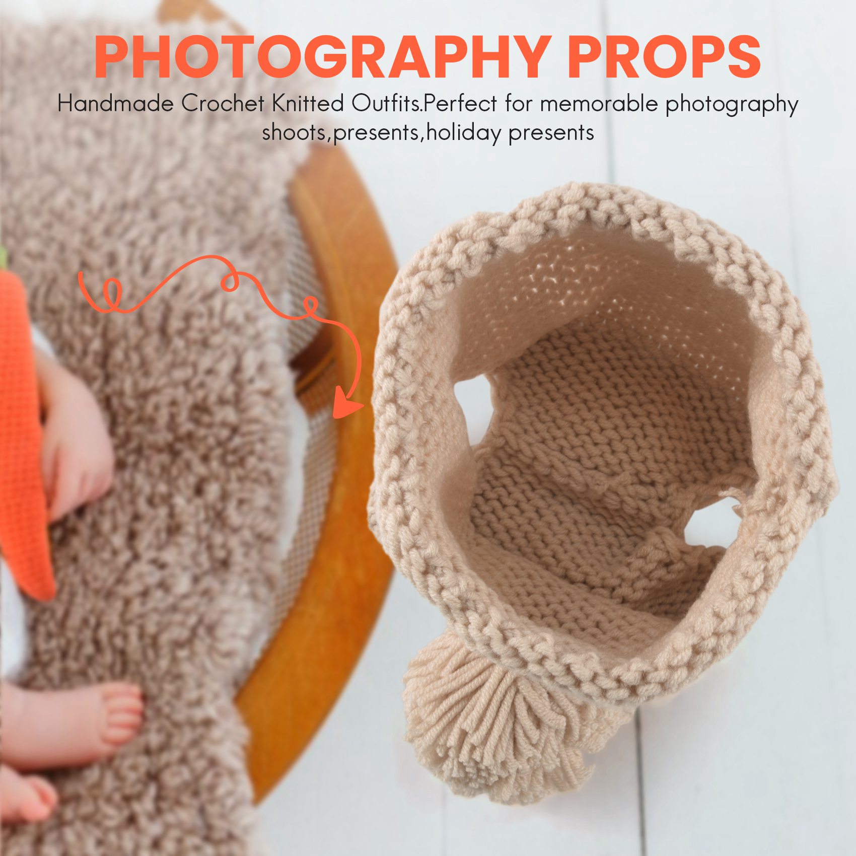 F-3C Newborn Baby Photography  - đánh giá và giá Infant Photography Props Outfit