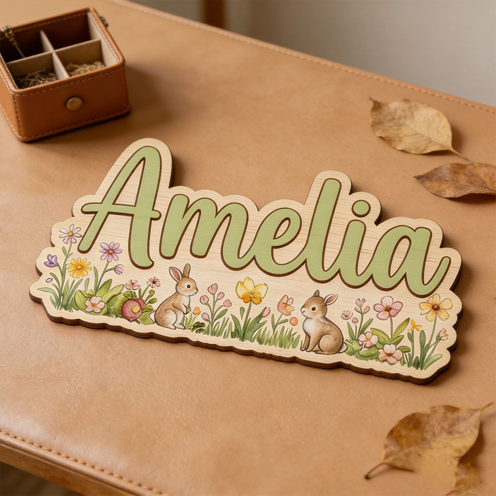 Personalized  'Two Bunnies Wil - đánh giá và giá Nursery