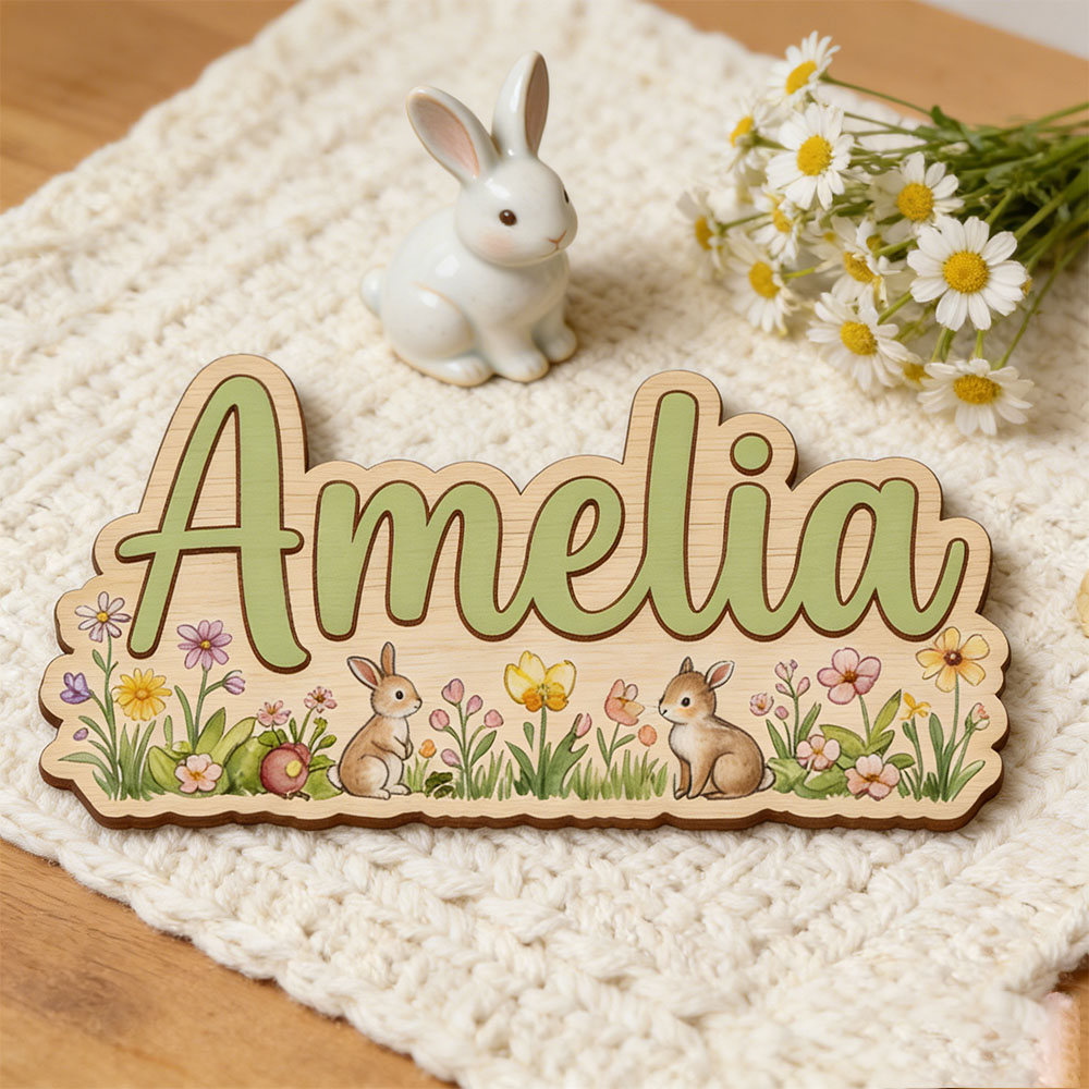 Personalized  'Two Bunnies Wil - đánh giá và giá Nursery