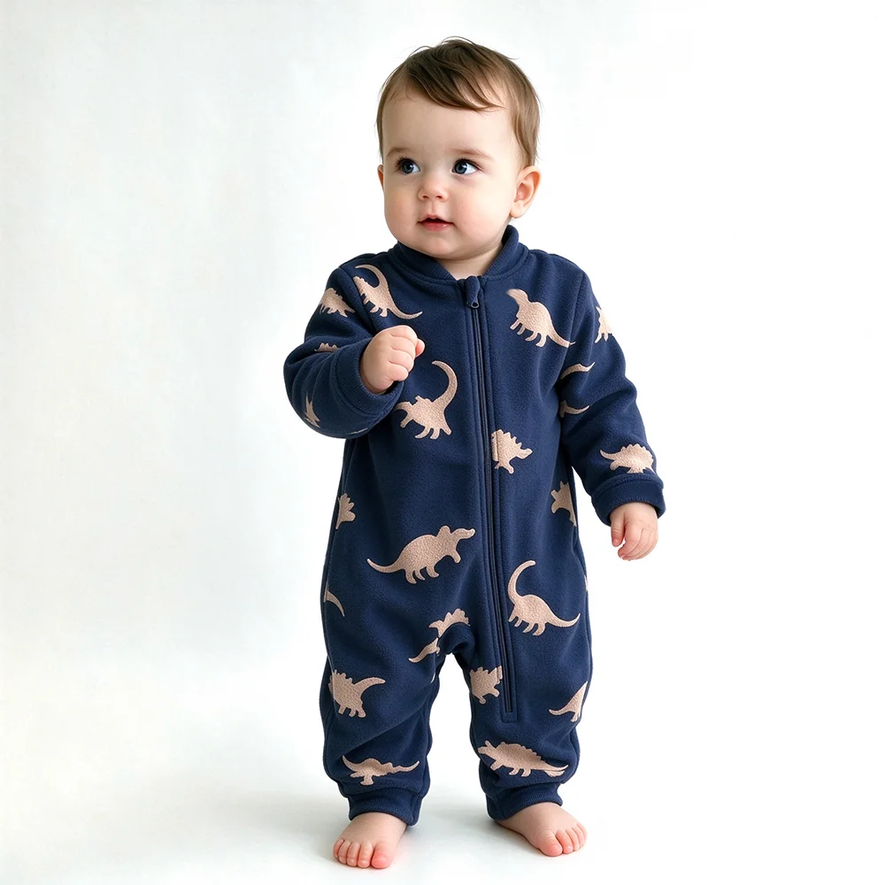 Soft Warm Baby Fleece Onesie C - đánh giá và giá Cotton Baby Onesies Zipper