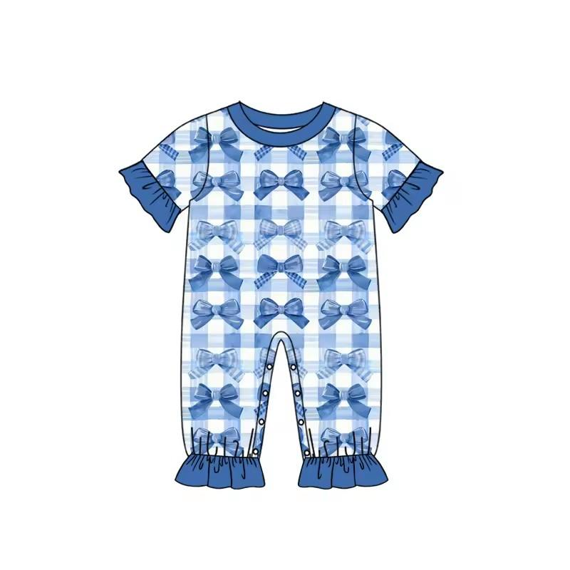 New Born Baby Girl Bow Pattern - đánh giá và giá Cotton Baby Onesies Zipper