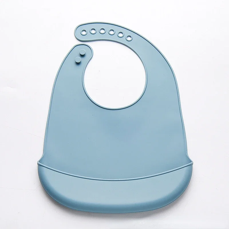 1Pc Solid Color Silicone Baby  - đánh giá và giá Waterproof Baby Bibs Silicone