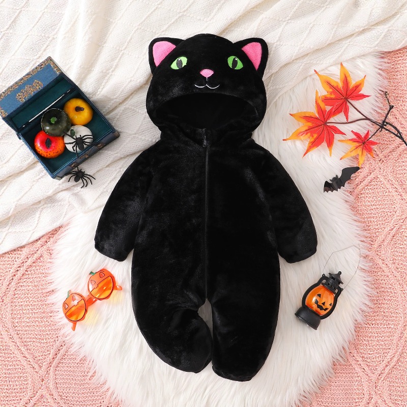 Newborn Baby Black Pink Cat Ro - đánh giá và giá Cotton Baby Onesies Zipper