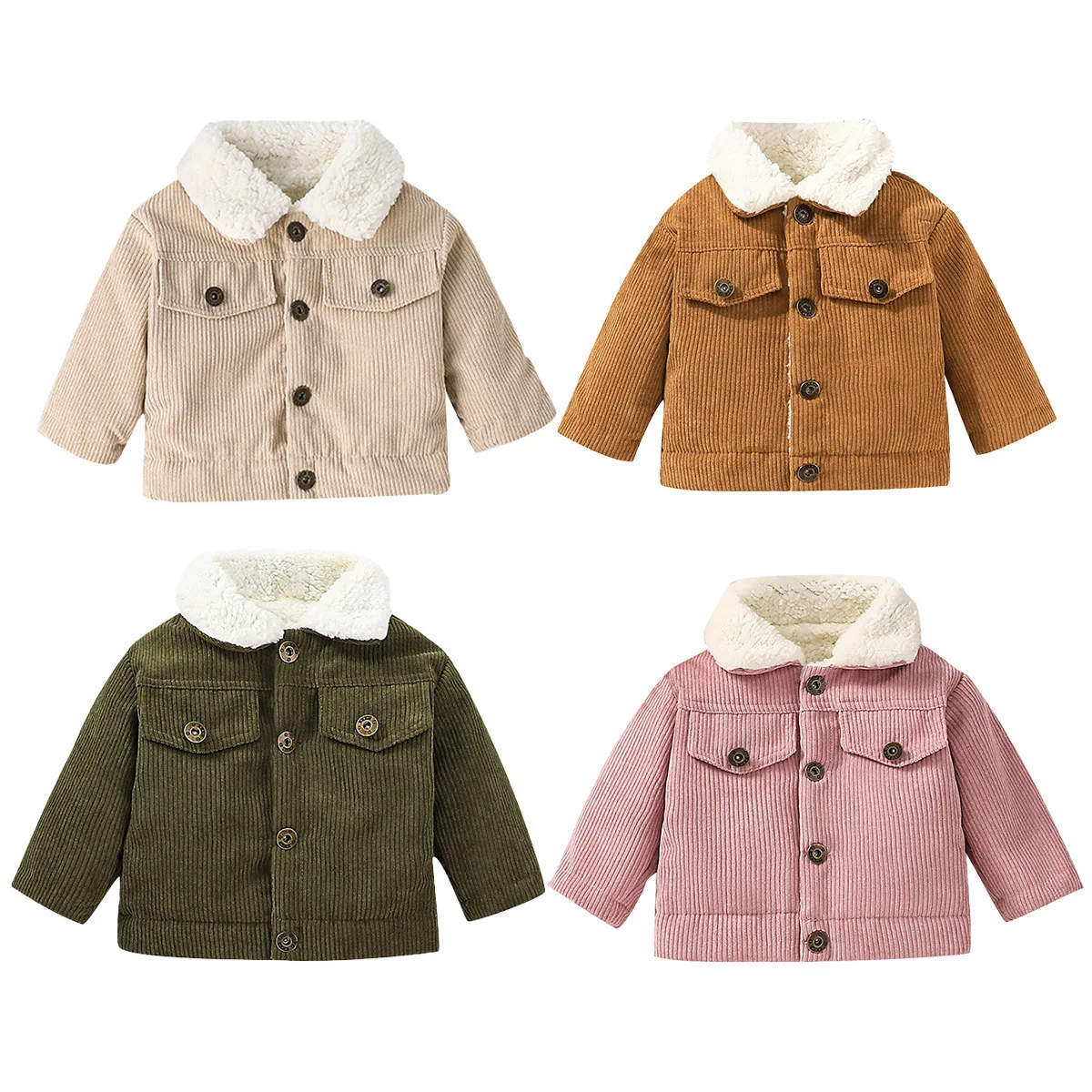 Baby Corduroy Fleece Lined Jac - đánh giá và giá Toddler Boy Winter Fleece Jacket