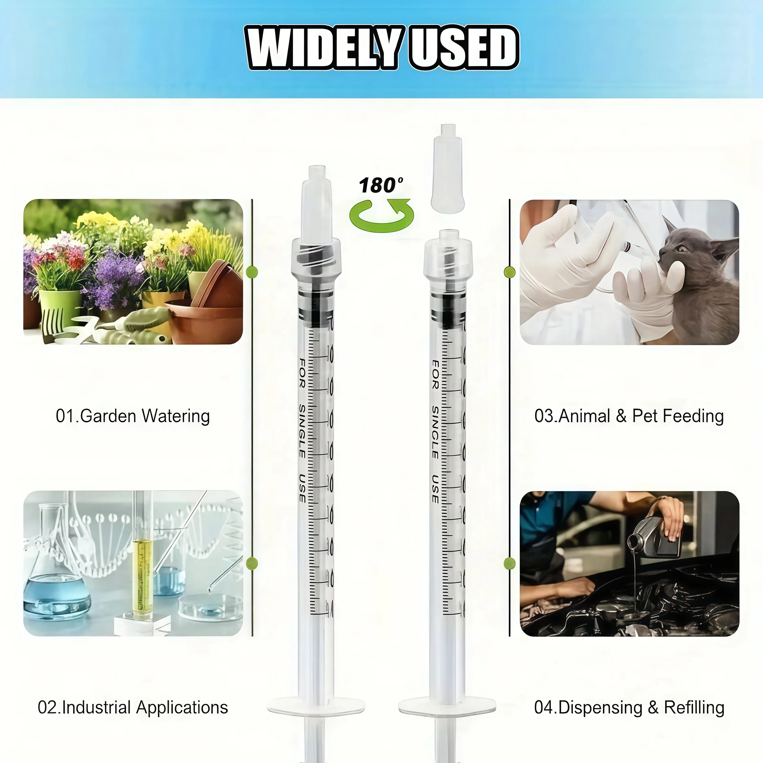 1ml Luer Lock Plastic Syringes - đánh giá và giá Feeding